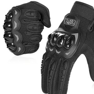Motorcycle Gloves for Men and Women, Full Finger Touchscreen Motorbike Gloves